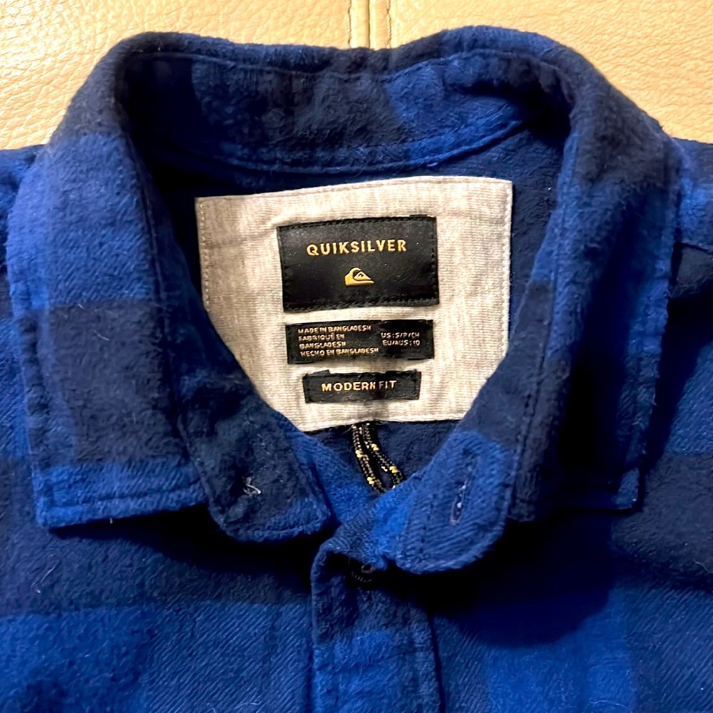 Children’s Quiksilver flannel long-sleeved shirt
